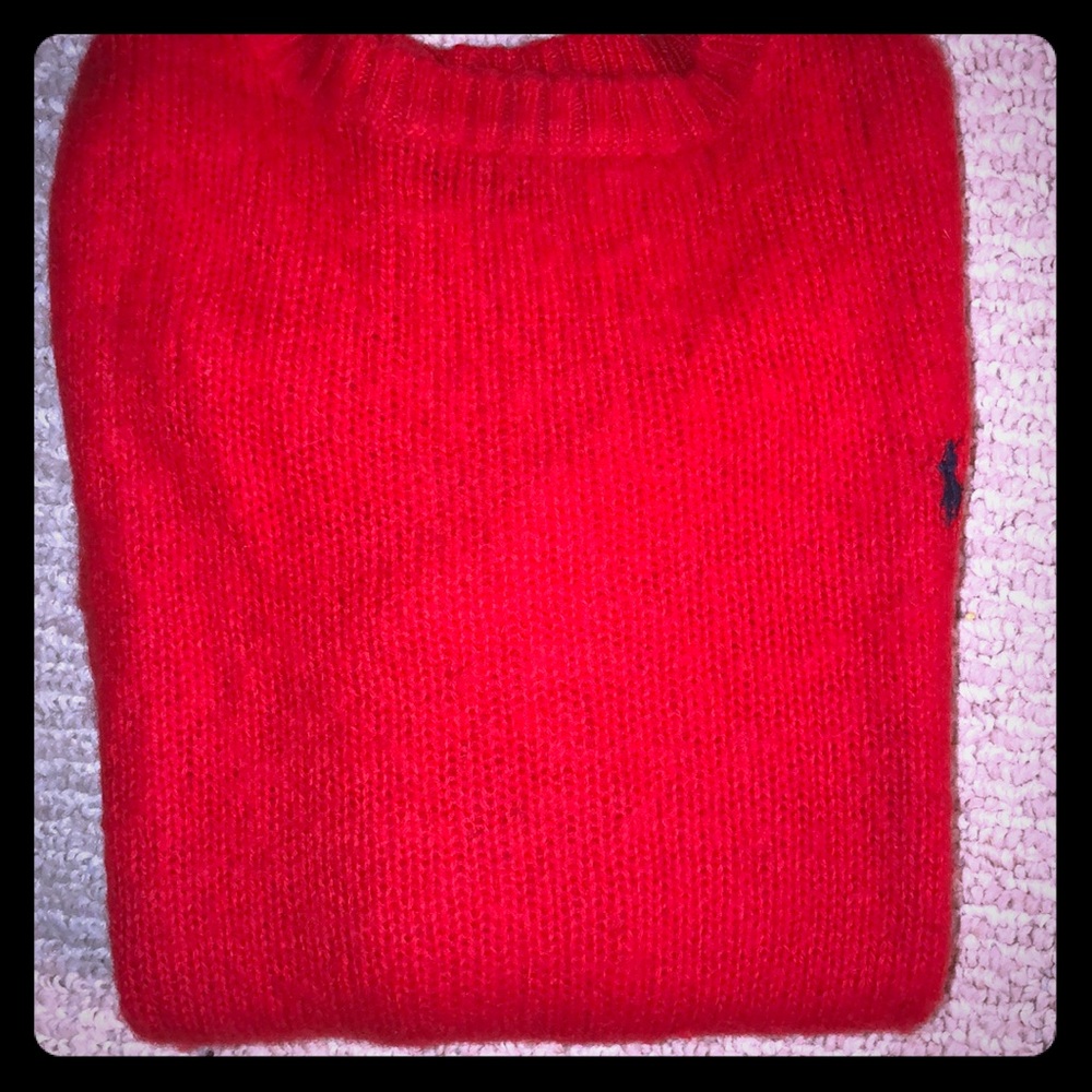 Polo by Ralph Lauren Red Wool Pullover